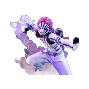 Epic Demon Slayer Akaza Upper Moon 3 Battle Scene GK Figure  Special Effects Diorama – Insane Combat Aura & Destruction Blow Pose, Must-Have Anime Collectible! collectible toy excellent gift choice decor festive home craft new day