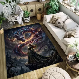 Star Dragon Love Stylish and creative printed rugs, hallway/balcony rugs, bathroom/entrance doormats, home décor, living room/bedside rugs, Halloween/Christmas/birthday gifts.