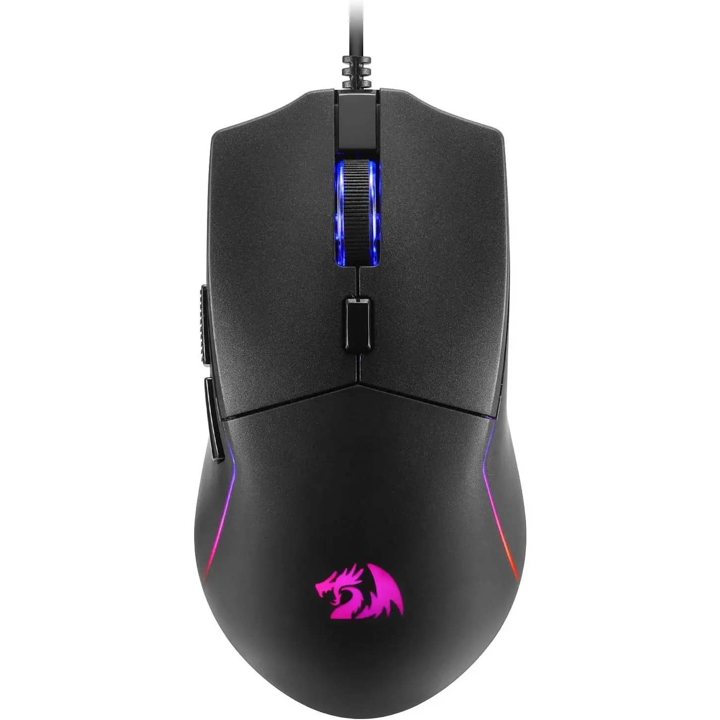 Redragon M730 Wired RGB Gaming Mouse, 10000 DPI Lightweight Optical Mouse with 6 Programmable Buttons, Software Supports DIY Keybinds for PC Computer Windows Mac Laptop, Black