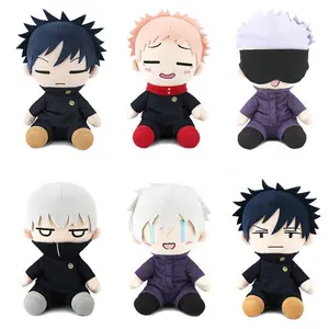 25cm New Anime Jujutsu Kaisen Gojo Satoru Fushiguro Megumi kawaii Figure Plush Toy Doll Stuffed Pillow plush Ornaments Toy Gifts