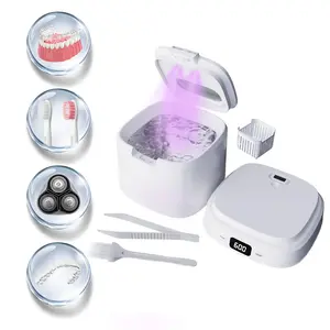 Ultrasonic Dental Cleaner 45kHz Ultrasonic Jewelry Cleaner 5 Modes Timers+320ML Portable Cleaner Machine for Jewelry/Watches/Dental Appliances