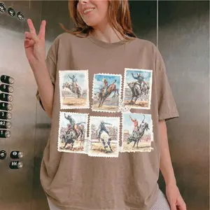 Comfort Color Bucking Bull T-shirt, Rodeo Graphic Tee, Retro Rodeo T-shirt, Cowboy Graphics, Rodeo Shirt Design, Western Grunge, Cowboy Rodeo, Punchy Western
