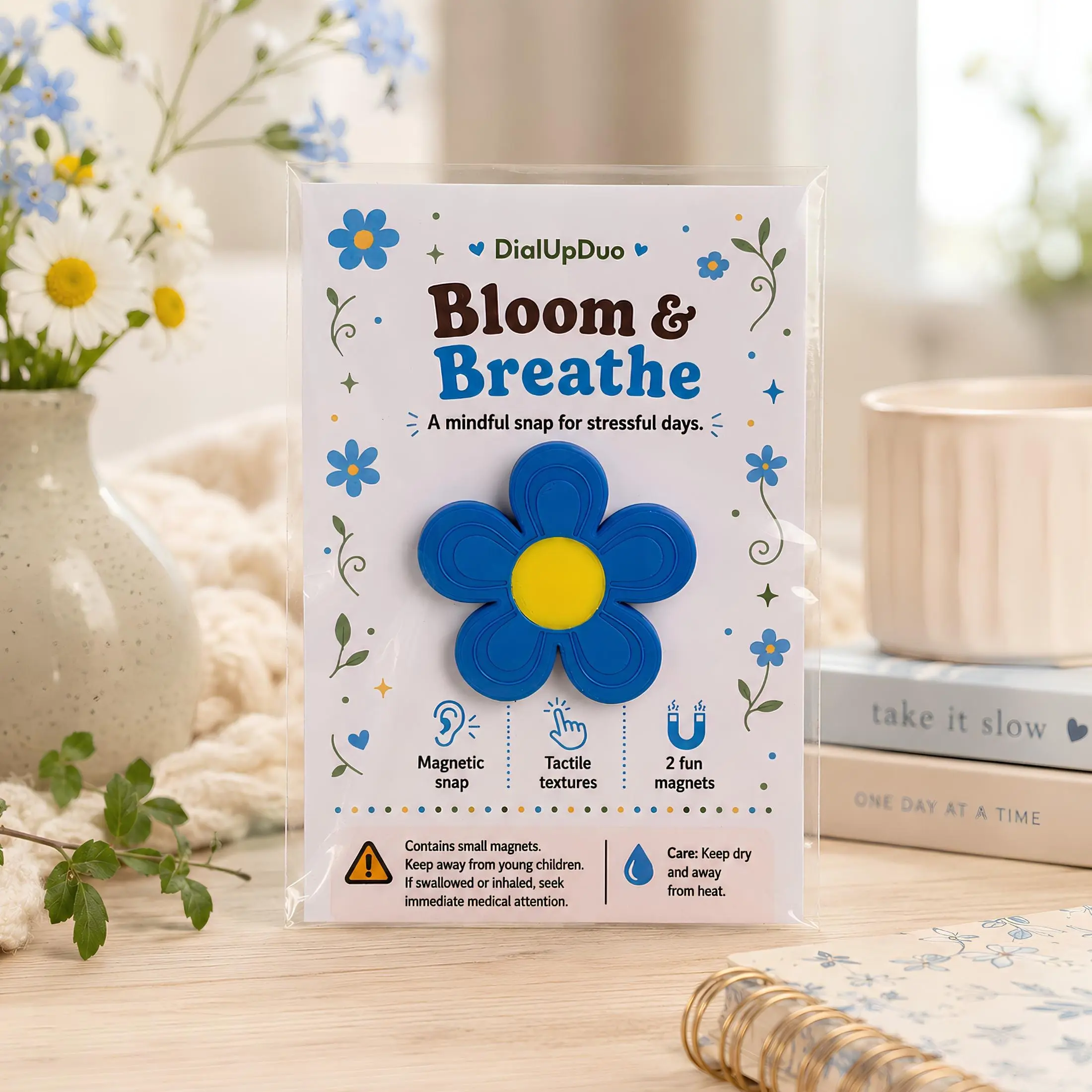 Bloom & Breath Flower Magnetic Fidget | Cottagecore Desk Gift
