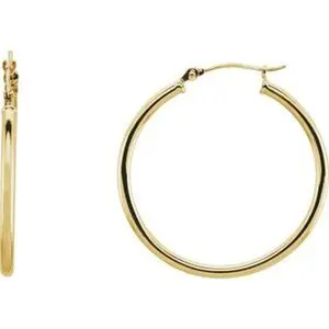 Chic 30mm Gold Tube Earrings