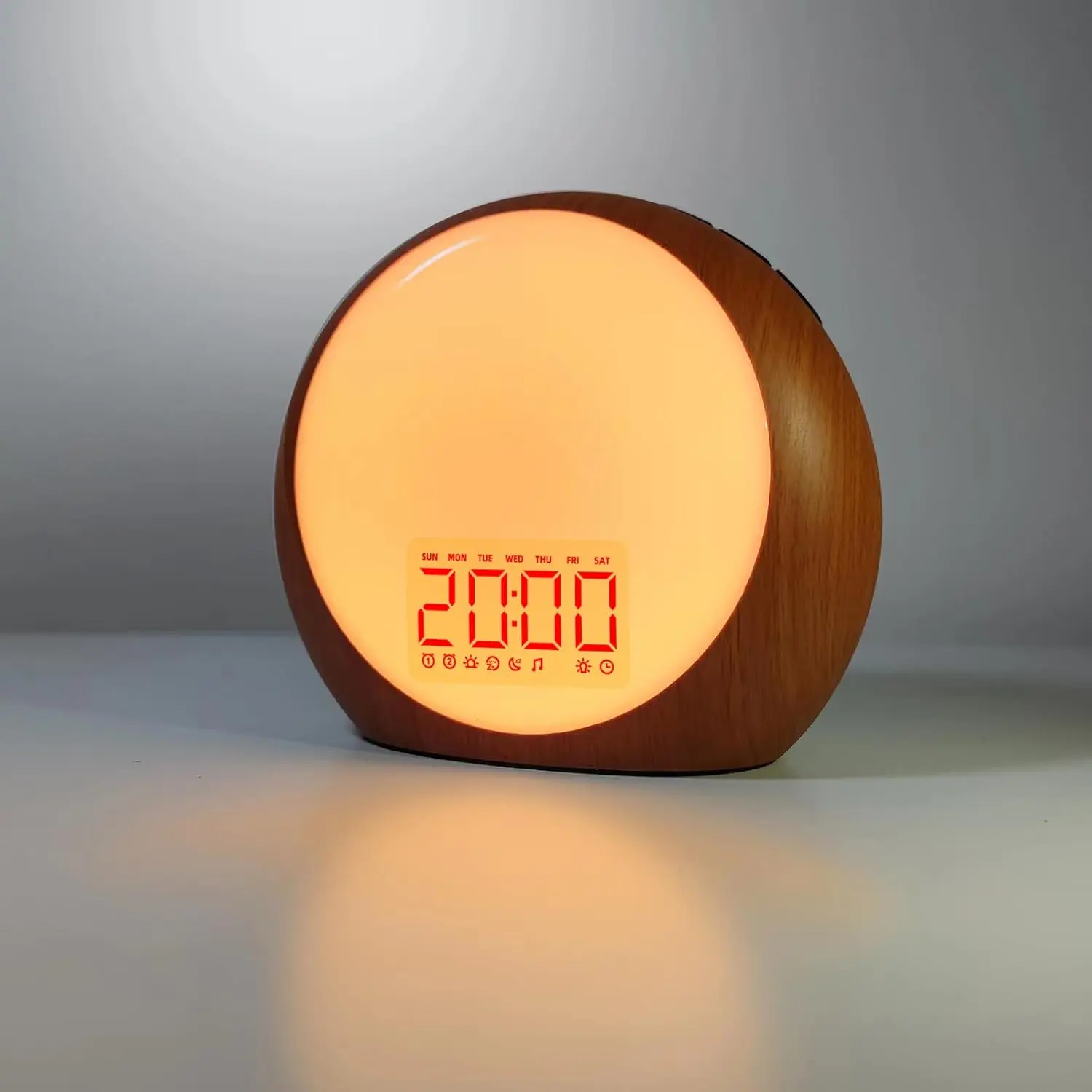 iDealSleep Sunrise Wake Up Light Alarm Clock White Noise Sound Machine, Sunrise Sunset Simulation for Heavy Sleepers & Kids Bedroom, Dual Alarms Snooze, Brown Noise Machine with 25 Sounds, Sleep Aid Night Light for Adults & Children