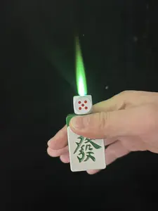 2026 Summer New Arrival Chinese Mahjong Prosperity Design，360° Spinning Dice Fidget Feature，Novel & Fun Stress Relief Gadget，Butane-Free (No Butane Included)