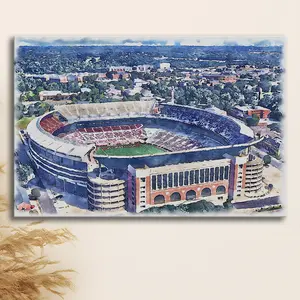 Bryant Denny Stadium, Alabama Poster Print Stadium Watercolor, Sport Art, Gifts for him, Poster Print Wall Art - No Frame