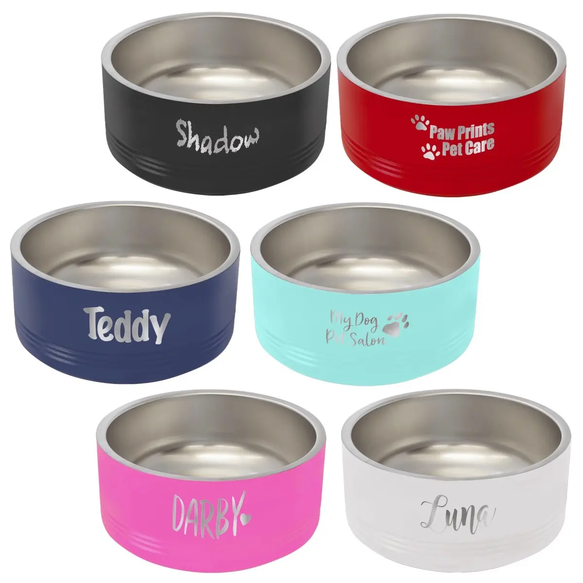 Personalized Pet Elegance: 32-Ounce Engraved Water Bowl for Dogs and Cats