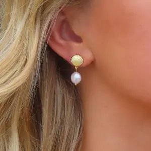 EVRY JEWELS Gold or Silver Plated Women's Hypoallergenic Little Mermaid Earrings