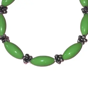 Green flower bracelet