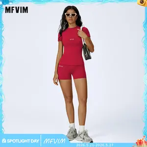 MFVIM  with White Logo — Women’s Sports SetSummer Yoga & Fitness Outfit, Skin-Friendly and Comfortable