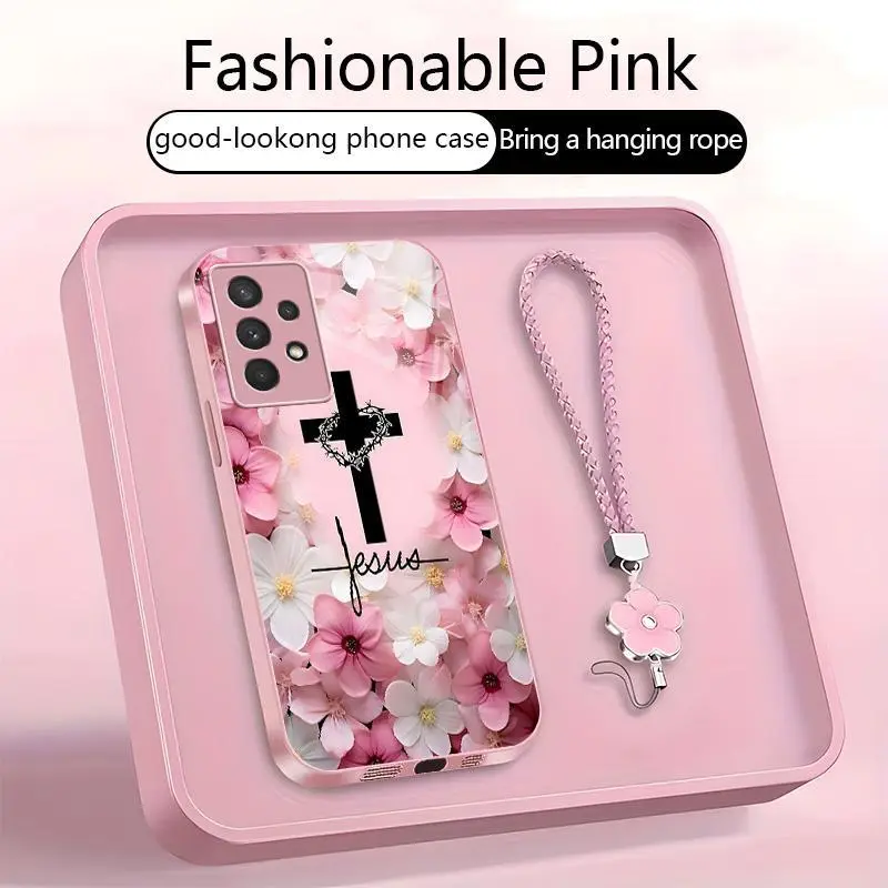 Suitable for [Galaxy A32 5g] Women's high-end phone case，A wide variety of patterns for you to choose from.This phone case prays for you，God will bless you and bring you good luck YM99