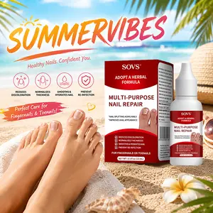[BUY 1 GET 1 FREE] SOVS Toenail Fungus Treatment Extra Strength, Antifungal Solution for Toenail or Fingernail, Triple Action Formula for Remove Fungal, Repair and Renewal Damaged Nails, 0.5 Fl Oz，#Summervibes