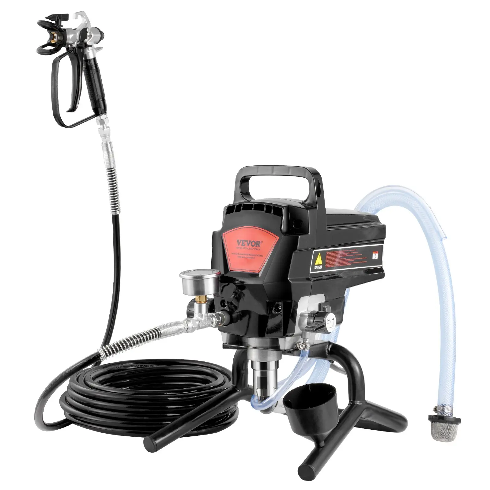 【Summerfinds】VEVOR 950W Airless Paint Sprayer - Stand Model with Handheld Option, 3000PSI Electric Tool, Detachable Parts, Fast Coverage for Home, Furniture/Fence, Fine Finish Results