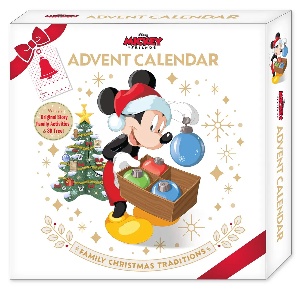 Used Book - Mickey & Friends Advent Calendar: Family Christmas Traditions, Holiday Storytelling, Perforated Windows, Good Soft Covers (Misc.) - English
