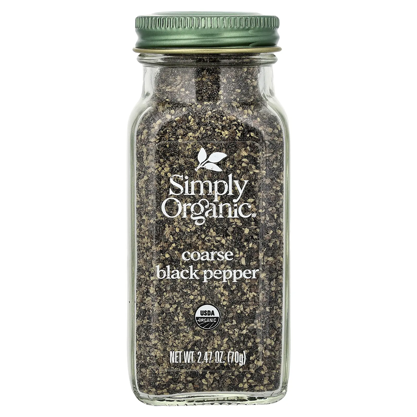 Simply Organic Organic Coarse Black Pepper, 2.47 oz (70 g)