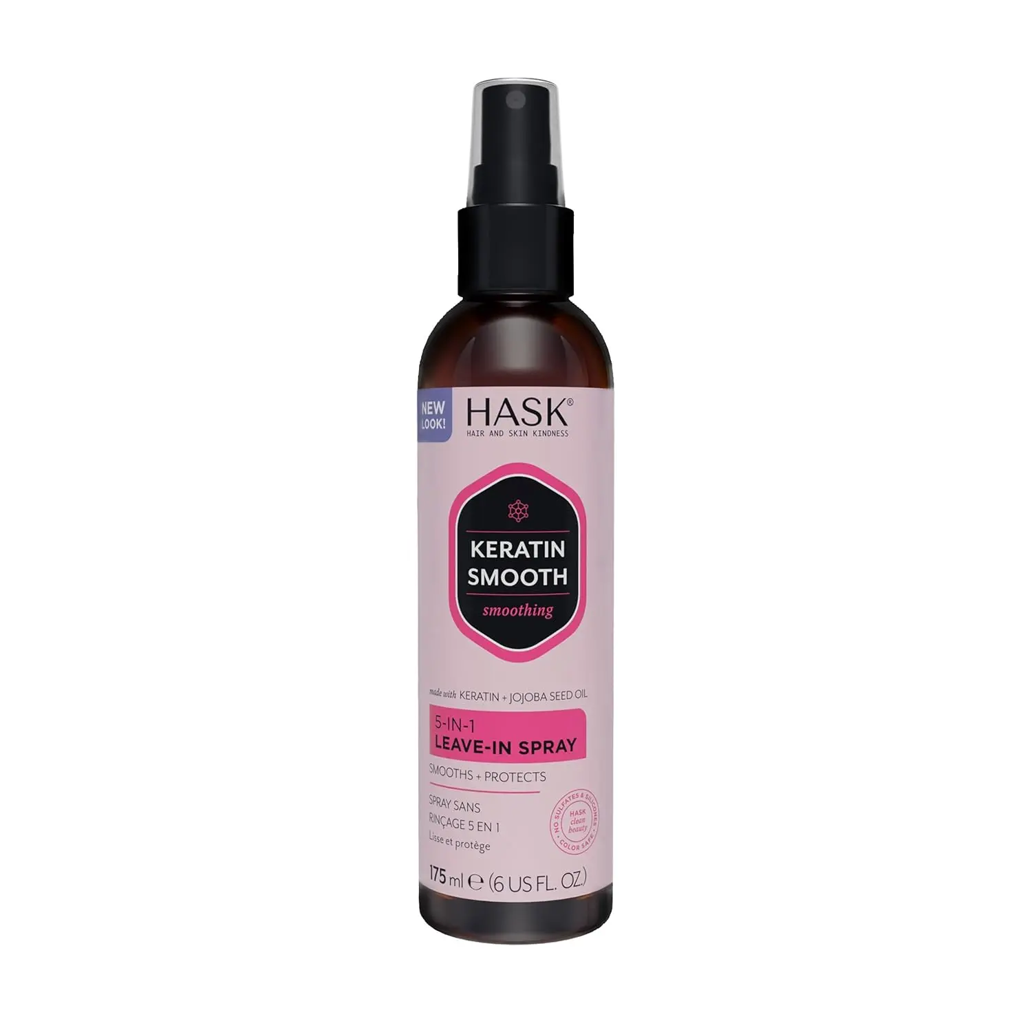 HASK Keratin 5-in-1 Leave In Conditioner Spray for all hair types, color safe, gluten free, sulfate free, paraben free