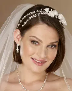 Double Vine Rhinestone Headpiece