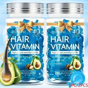 Hair Vitamin Hair Oil, Rich in Keratin Moroccan Argan Oil Avocado Oil Jojoba Oil, Nourishing Repairing Lightweight Moisturizing