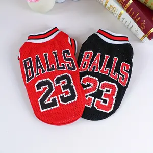 Basketball Team Uniforms, Pet Dog Cat Two-Leg Sports Style Clothes, Suitable for Teddy Bichon Pomeranian Chihuahua Yorkie Poodle