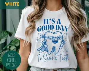 Dentist Gift, Dental Assistant, Dental Student Shirt, Dental Hygienist Gift, Future Dentist Gift, Gift for Dentist, Pediatric Dentist tshirt Top White
