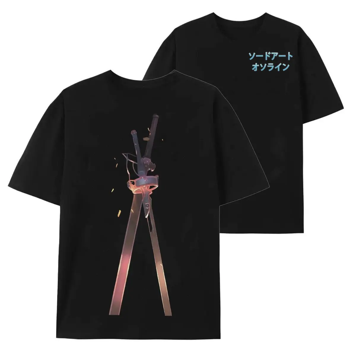 Men's Streetwear Anime Print T-Shirt - 100% Soft Washed Cotton Apparel, Round Neck, Relaxed Fit, Casual Menswear for Chinese New Year, Children's Day, S-3XL