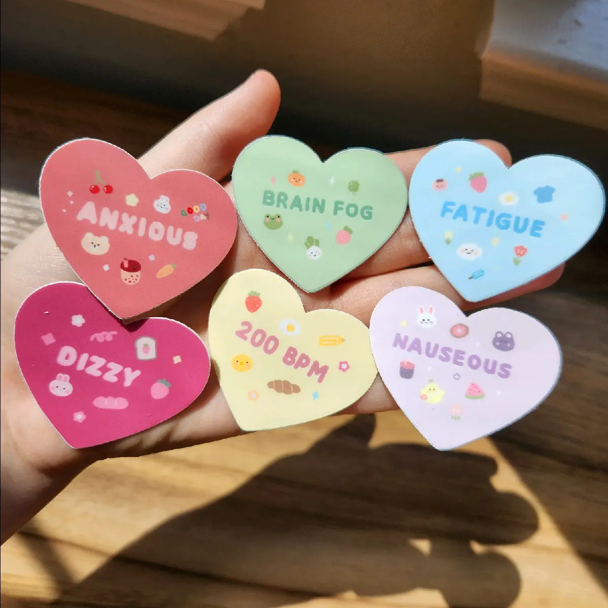 Fatigue Heart Sticker