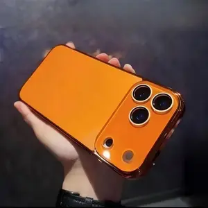 Electroplated Original Color Drop-Proof Protective Case for iPhone 17/16/15/14/13/12 Pro Max Plus Shockproof Silicone Aesthetic Durable Sturdy Style Protection Cover