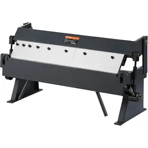 VEVOR Box and Pan Brake, 24in, Portable Metal Bender with 0-135° Bending Angle, Capable of Handling 20 Gauge Low Carbon Steel & 14 Gauge Aluminum, with 5 Adjustable Fingers for Sheet Metal Bending
