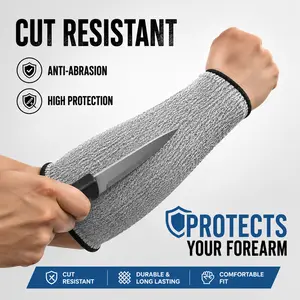 Sturdy Cut-Proof Arm Sleeves, Protective Work Arm Covers for Daily Skin Safeguard, High Stretch Arm Guards for Garden Care & Wood Craft, Wear-Resistant Forearm Shields, Air-Permeable Outdoor Working Accessories