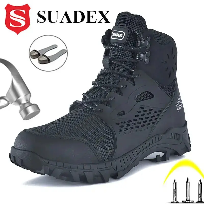 SUADEX S1 Safety Boots Steel Toe Work Shoes Men Women Anti Slip