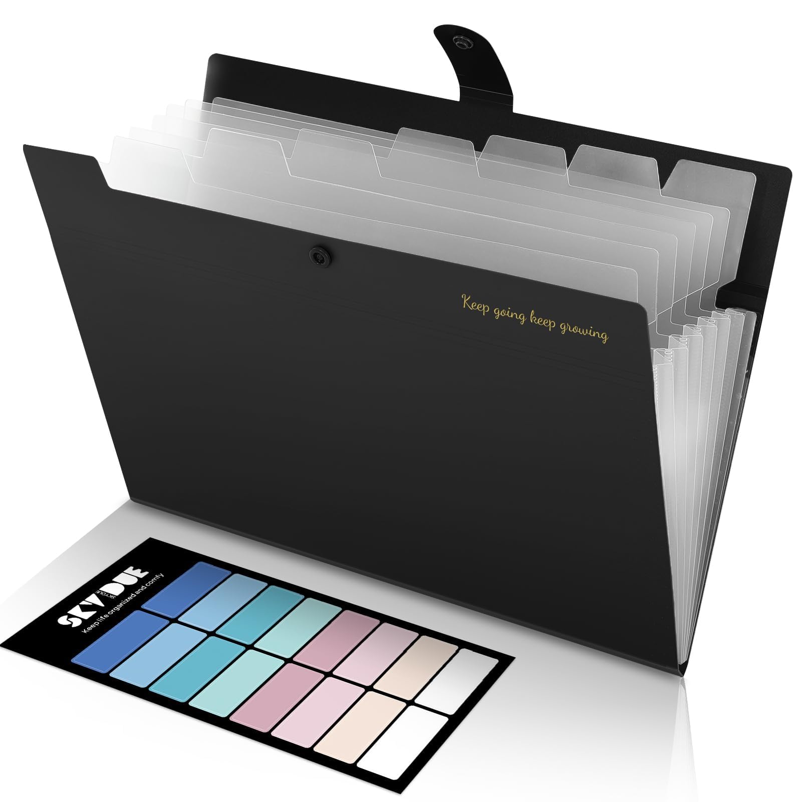 SKYDUE 8-Pocket Portable Accordion File Organizer, Expandable Document Receipt Holder for Office, School Use,back to school,back to school shopping,back to school haul,college school supplies