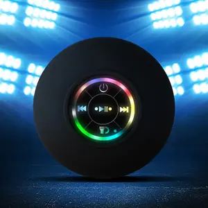 2024 New Bathroom Waterproof Bluetooth Speaker with Large Suction Cup Mini Wireless Portable Small Speaker Outdoor