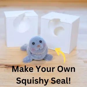 Squishy Seal Mold - Make Your Own Taba Squishies With This 2-Part Mold