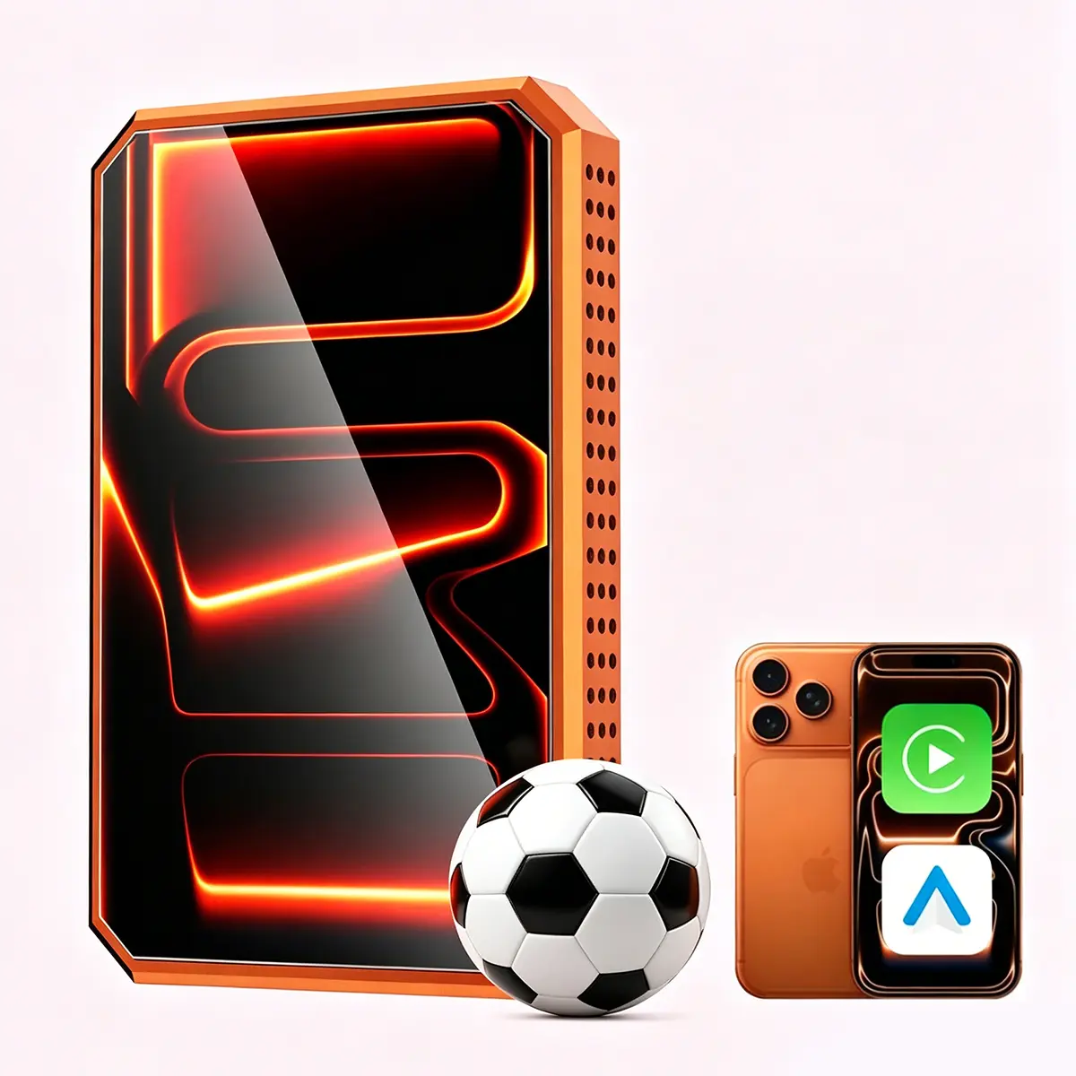 【Summervibes】MAKASRI CarPlay AI Box Wireless Adapter, 4-in-1 Android Auto, Streaming & Screen Mirroring, Plug & Play For Cars With Wired CarPlay