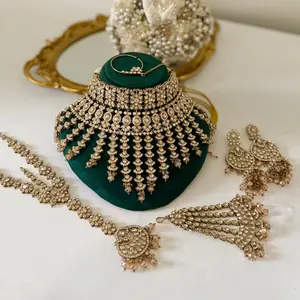 Champagne Kundan Bridal Jewelry