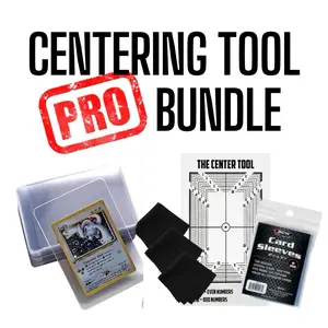 Centering Tool + Semi Rigid Holders / Sleeves Pro Bundle Standard Size card sleeve Semi-Rigid Lip