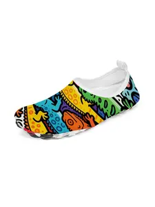 Lizard Graffiti Outdoor Hiking Shoes Unisex Summer Quick-Dry Non-Slip Water Shoes Lightweight Breathable Fishing Rafting Eu36-Eu45