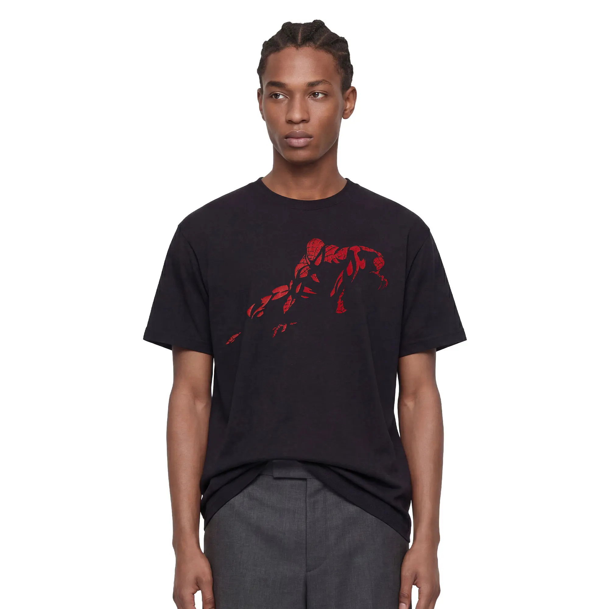 Marvel: Spider-Man Vintage Red Wraith Shadow Pose Mens T Shirt