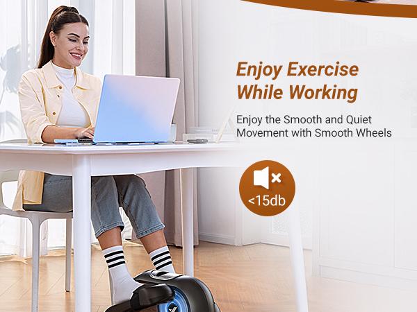 Product Introduction of MERACH Under Desk Elliptical Machine for Home and Office, 12 Adjustable Speeds Quiet & Portable Seated Pedal Exerciser for Seniors With Non-Slip Pad, dealsforyoudays 2