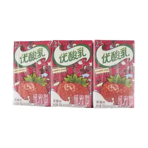 Yili Group Youngfun Dairy Drink,Strawberry Flavor,8.75 fl oz*6pc