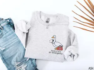 Emergency Department Nurse Sweatshirt, Silly Goose Doctor Sweatshirt, ER Tech Shirt, Funny EMT Gift, Emergency Room Nurse Crewneck Sweater