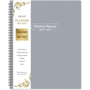 2026-2027 Monthly Planner - 2026-2027 Planner from January 2026 to December 2027, 8.5'' x 11'', 2 Year Planner with Monthly Tabs, Pocket
