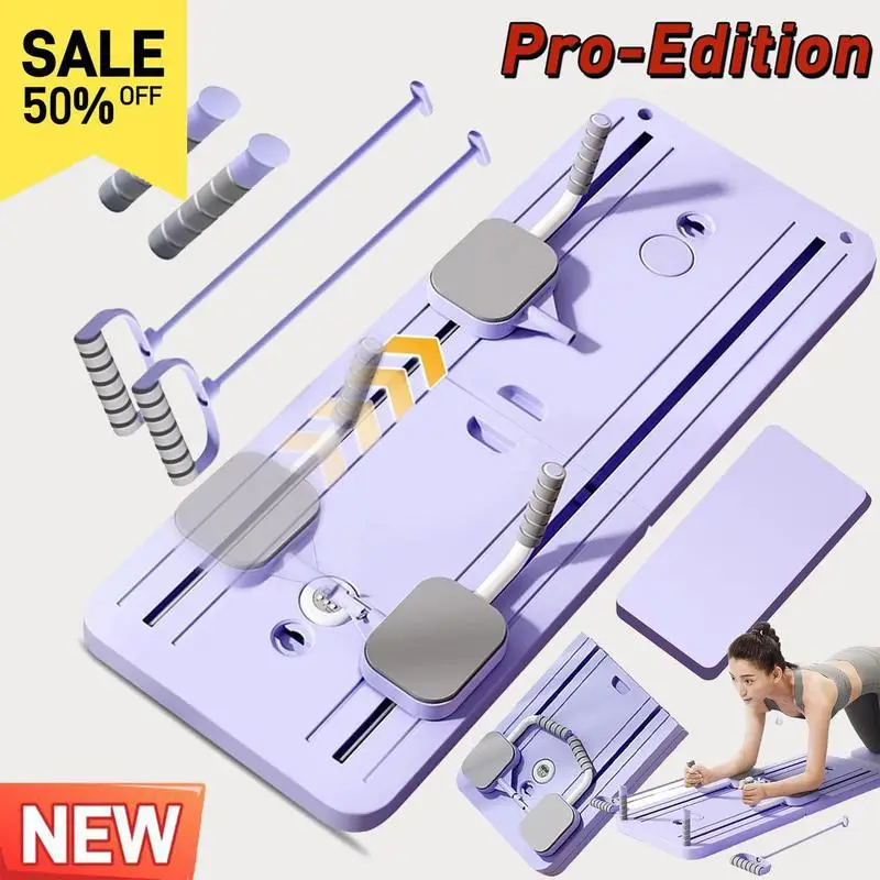 New Pro Multi-functional Ab Exercise Board, Home Pilates Reformer, Abs Workout Equipment for Abdominal & Core Strength Training, Exercise Board for Ho