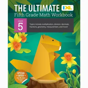 The IXL Ultimate 5th Grade Math Workbook, Activity Book for Kids Ages 10-11 Covering Multiplication, Division, Fractions, Decimals, Geometry, and More Mathematics (IXL Ultimate Workbooks)   Paperback – December 1, 2019