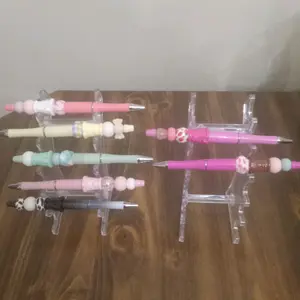 Cordless Beaded Bubblegum Pen - Assorted Colors, Beads-Equipped Versatile Tool for Write/Draw, Enhances Artistic Expression, Office Stationery Supply, No Battery Replacement Hassle