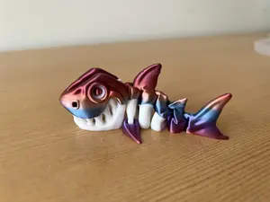 Rainbow Articulated Skeleton Shark Fun Fidget Desk Toy
