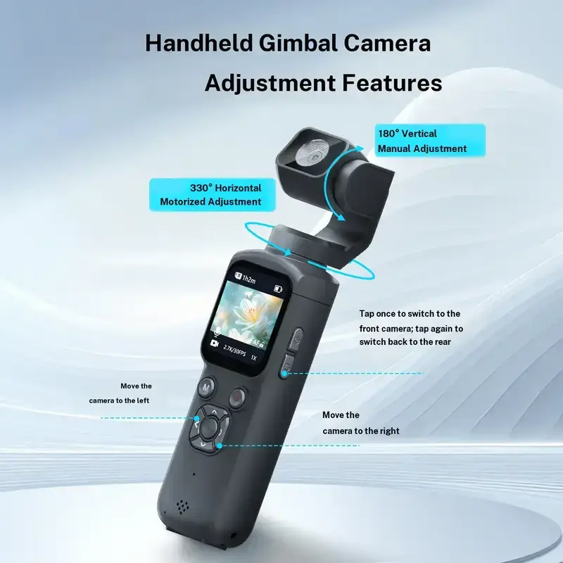 4K Vlogging Camera,75MP Pocket Digital Camera for YouTube with 330° Rotating Lens,WiFi,1.72" Touch Screen,Face Tracking,32GB TF Card & Tripod,Handheld Camera for Daily Recording(Gunmetal)