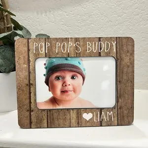 Christmas gift for grandpa, 4 x 6 personalized picture frame from grandkids Modern Modern
