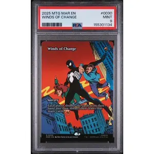 2025 MAGIC THE GATHERING MARVEL'S SPIDER-MAN: SOURCE MATERIAL 0030 WINDS OF CHANGE - PSA 9